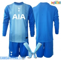 Camisa de time de futebol Tottenham Hotspur Goleiro Replicas 2º Equipamento Infantil 2025-26 Manga Comprida (+ Calças curtas)